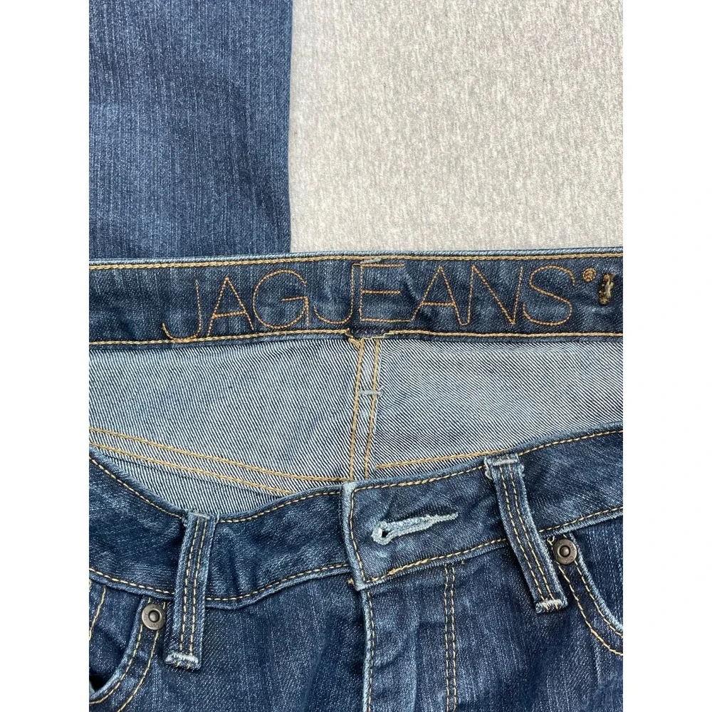 Jag Jeans Womens 30 x 30 Blue Cotton Blend Stretch Low-Rise Bootcut